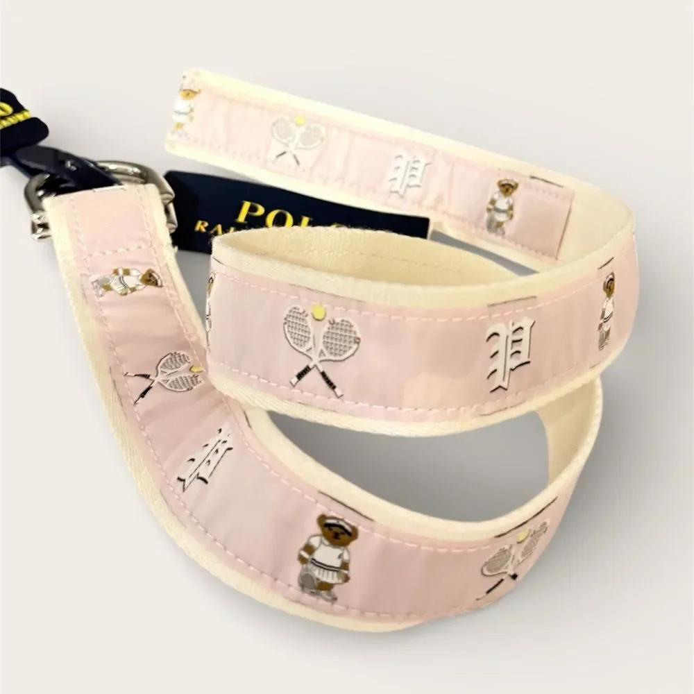 Polo Ralph Lauren Pink Tennis Bear Canvas Belt – Kids Size S – NWT